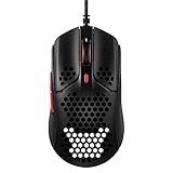 HyperX Pulsefire Haste, Mouse Gaming Cablato, Illuminazione RGB, 6 Tasti Programmabili, 16000 DPI, Resistenza fino a 60 Milioni di Clic, Cavo HyperFlex, Compatibile con Diverse Piattaforme, Nero/Rosso