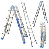 Scala telescopica 414cm cavalletto estensibile multifunzione 4,14m L4