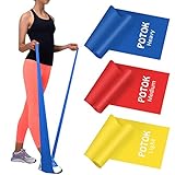 Bande Elastiche Fitness, elastico fitness (3 pezzi) con 3 livelli di resistenza, è ideale per yoga, pilates, allenamento di forza e flessibilità e stretching