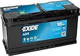 BATERÍA 12V/105AH - 950 CCA - AGM EXIDE EK1050