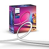 Philips Hue Play Gradient Lightstrip 55", Striscia Led Smart illuminazione sorround sincronizzata con colori TV