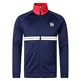 Sergio Tacchini Uomo Giacca da Pista Dallas, Blu, S