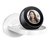 DAM DMZ093WH Supporto da Parete per Altoparlanti Intelligenti Amazon Echo DOT (Generazione 2/3) / Echo Spot, Google Home/Home Mini Universale con Organizer per Cavi. Bianco