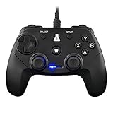 THE G-LAB K-Pad Thorium Controller di Gioco PC e Ps3 USB con Cavo - Vibrazione Integrata, Gamepad Game Controller con Cavo Elettrico - Joystick per PC Windows Xp-7-8-10, Ps3, Android (Nero)