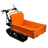 Dumper Cingolato con cassone ribaltabile idraulico 300kg di carico utile 196cc 2 Rampe robuste