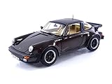 Norev NV187665 Porsche 911 Turbo Targa 1987 1:18 - Modello da collezione, colore: Marrone metallizzato