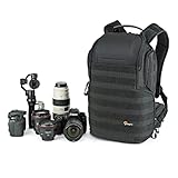 Lowepro ProTactic 350 AW II Zaino Modulare con Copertura Antipioggia, Vano per Laptop fino a 13 Pollici, Zaino per Fotocamere Professionali e Droni, LP37176-GRL, Nero