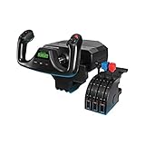 Logitech G Saitek Pro, Sistema Leva di Controllo di Volo, Quadrante ‎Acceleratore per Simulazioni Professionali, Stelo Acciaio, 75 Controlli Programmabili, ‎Connessione USB, PC