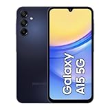 Samsung Galaxy A15 5G, Smartphone Android 14, Display Super AMOLED 6.5" FHD+, 4GB RAM, 128GB, memoria interna espandibile fino a 1TB, Batteria 5.000 mAh, Blue Black [Versione Italiana]