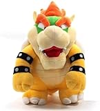 Bankeep Peluche a forma di drago in piedi Koopa Bowser in peluche, 25 cm (giallo)