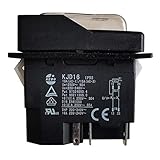 KEDU KJD16 - Interruttore elettromagnetico a 5 pin, per utensili industriali, AC 220-240 V, 16 A, 2 HP 16 (12) A 10 (8) A 250 V, 5E4 IP55