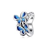 Farfalla Charms per bracciali Pandora 925 argento Sterling Bead distanziatore Charm gioielli regalo per le donne