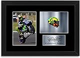 Valentino Rossi Moto Racer Champion A4 - Supporto per foto autografate, con cornice regalo
