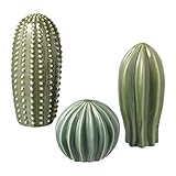 Ikea Decorazione, set di 3, verde, ceramica