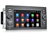 CAMECHO Android 13 Autoradio con Mirror Link per Ford C-Max/Galaxy/Connect/Kuga/Fiesta/S-Max/Focus/Transit/Fusion/Mondeo,7" HD Schermo Navigazione GPS WiFi RDS FM USB Bluetooth+Retrocamera