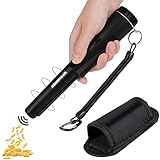 Diealles Shine Pinpointer, Impermeabile IP66 Pinpointer Metal Detector con Luce LED, 360° Rileva Metal Detector Portatile per Caccia al Tesoro, Vibrazione Automatica Alta Sensibilità (Nero)