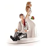 dekora - Decorazione per Torte di Matrimonio - Figura di Sposi Brilli 14 cm