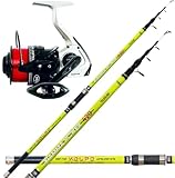 Kolpo Combo Surfcasting Canna in Carbonio 4.2 mt Mulinello 6500