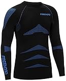 Freenord ENERGYTECH Evo Thermo Maglia a Maniche Lunghe (Nero/Blu, L)