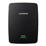 Linksys RE1000-EU Wireless-N Range Extender, Nero