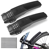 MEGHNA Set parafango per Bicicletta Anteriore e Posteriore, parafanghi universali per Mountain Bike, Bici da Corsa, Quick Release Adatto per Biciclette da 20 – 29 Pollici (Parafanghi A)