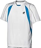 Lotto Sport T-Shirt Seed PL B, Ragazzo, White/Blue Rays, Bianco