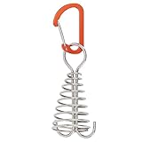 Koieam Deck Anchor Peg, Octopus Rope Buckle Windproof Fish Bone Tent Stake with Spring Buckle Portable Wind Rope Anchor for Outdoor Camping