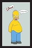 empireposter Simpsons Stupid Gravity - Specchio Stampato con Cornice in plastica Effetto Legno, 20 x 30 cm