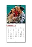 Calendario da Muro 2024/2025 Personalizzabile con 12 Foto: Eleganza, Stile e Pianificazione Migliore per Casa e Ufficio - Un Emozionale Idea Regalo con i Volti dei Cari! - (20x20cm (Bianco modello 3)