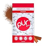 PUR Gum | Gomma Da Masticare Senza Zucchero | Con Xilitolo | Vegana, Senza Aspartame e Senza Glutine | Gomma Naturale Al Sapore Di Cinnamon, 55 Pezzi (Confezione da 1)