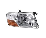 EDA PREMIUM auto Fari anteriori Destra MN133752 compatibile per MITSUBISHI PAJERO V60/V70 2003-2006, senza motore, elettrica, color argento, H4, ECE