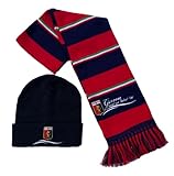 Set Kit Genoa Sciarpa + Cuffia Ufficiale Tubolare Berretto Cappello Cappellino in Acrilico Invernale SETGETBICUFRO