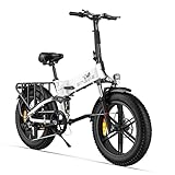 ENGWE ENGINE X Bici Elettrica Pieghevole 250W E-Bike Adulto | 20" × 4.0 Fat Tire Bicicletta Elettrica | 48V 13AH Range 120KM | Sospensione Completa | 7 Velocità Crociera Urbana