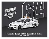 Tarmac T64G-009-SC Mercedes Benz C63 AMG Coupe DTM Safety Car Argento, scala 1:64