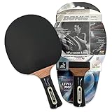 Donic-Schildkröt Racchetta Tennis da Tavolo Waldner 3000, Manico ABP, Spugna di 2.1 mm, Legno di Carbonio, Gomma Liga - ITTF, 751803