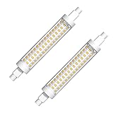 Bonlux 15W Lampadina R7S 118mm a LED Lineare Bianco Calda 3000k, Non-Dimmerabile J118 Slim Doppio Effeto Equivalenti 125W 120W Lampada Alogena Lineare AC 220-240V 1300LM 360 Gradi (pacco da 2)