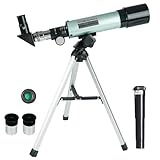 Misilmp Telescopio Astronomico, Telescopio per Bambini 360/50mm 90X Zoom HD Telescopio Spaziale Monoculare Esterno Cannocchiale Rifrattore Portatile con Treppiede per Bambini/Adulti/Principianti.