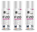 Faren F20, Igienizzante Spray per Climatizzatori di Casa e Auto, gradevolmente profumato a base alcolica, 3pz x 400ml