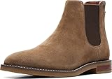 Clarks Men s Jaxen Chelsea Boot, Taupe Suede, 8