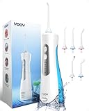 YOOY Idropulsore Dentale, Irrigatore Orale Professionale,Con 5 Ugelli E 3 Modalità, Pulisce Efficacemente i Denti, Ricarica USB, Adatto Per La Casa E Il Viaggio Water Flosser