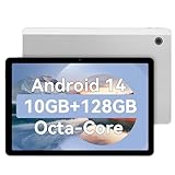 Tablet Android14 11 pollici 10 GB di RAM e 128 GB di ROM (TF 1TB espandibile) Processore octa-core 5MP+8MP Doppi altoparlanti Widevine L1+WiFi 6+Bluetooth 5.3 1280*800 HD Batteria 6800mAh (Grigio)