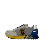 Aeronautica Militare Scarpe Uomo Sneakers SC275 Pilota Frecce Tricolori (Ligth Grey, Sistema Taglie Calzature EU, Adulto, Uomo, Numero, Media, 45)