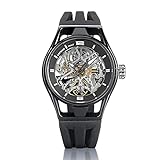 Orologio Uomo Automatico Skeleton Montecristo Nero Locman