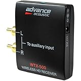 Advance Acoustic WTX 500 blk Modulo Wireless, Bluetooth, 600 mV RMS, Nero