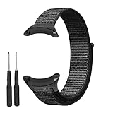 CJYVZN Cinturino in nylon morbido per smartwatch Suunto Core All Black, leggero e traspirante, con connettori in metallo (nero)