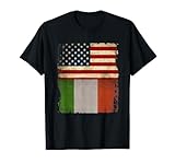 Bandiera tricolore italiana americana Bandiera USA Bandiera Maglietta