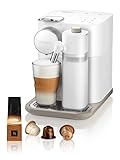 De Longhi Nespresso Gran Lattissima EN640.W, Macchina per Caffè Automatica, Macchina per Caffè a Capsule, Schiumatura Automatica del Latte, Pressione 19 Bar, Cappuccino, 1400W, Bianco