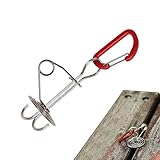 Filvczt Furniture Deck Anchors, Aluminium Alloy Buckle Deck Pegs, Camping Tent Nail, Multifunctional Canopy Tent Anchors, Tie Down Rope Tensioner, Easy To Use, Portable for Camping Tent