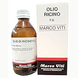 Olio di Ricino olio puro al 100% Flacone in Vetro 120 ml stimola la crescita dei capelli, ciglia e sopracciglia, rinforza le unghie. Spremitura a Freddo