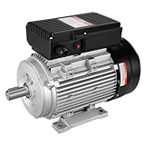 VEVOR Motore Elettrico 2,2KW 2800 Giri/min, AC 220~240V 13,8A, 90L, Telaio B3, Motore Compressore d Aria Monofase, Albero Chiavetta 24mm, Rotazione CW/CCW Macchine Agricole e Attrezzature Generali